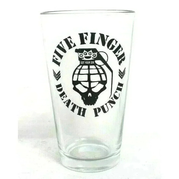 New 5fdp Five finger Death Punch Prototype Grenade Beer Tumbler Glass - Picture 1 of 2